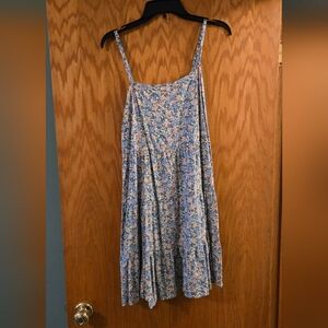 Old Navy Floral Blue and Pink Dress